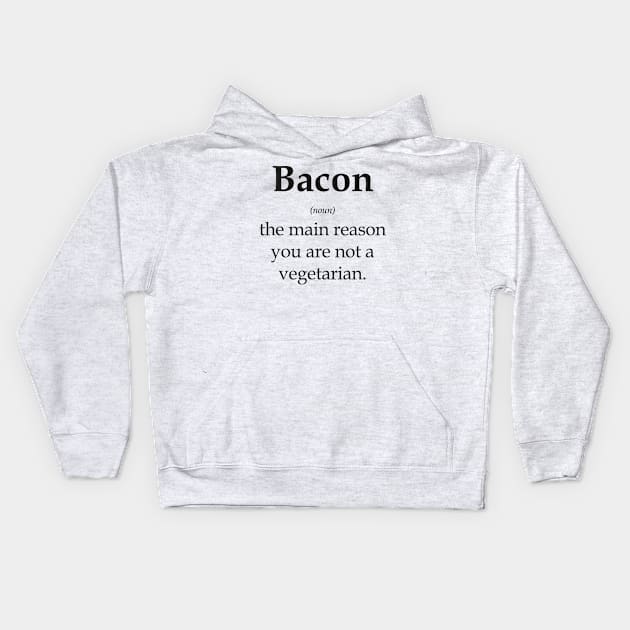 Bacon Kids Hoodie by nektarinchen